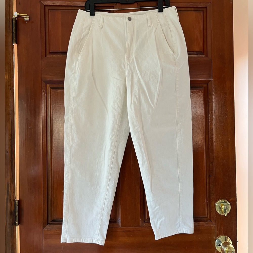 Eileen Fisher Cream Straight Leg Pants